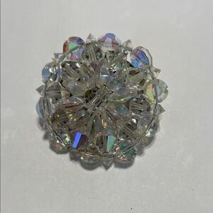Cassiespells Iridescent Crystal Brooch